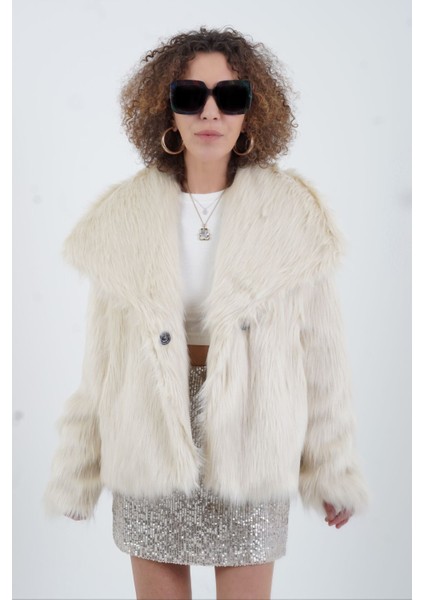 Ekru Suni Kürk Ceket fırsatları