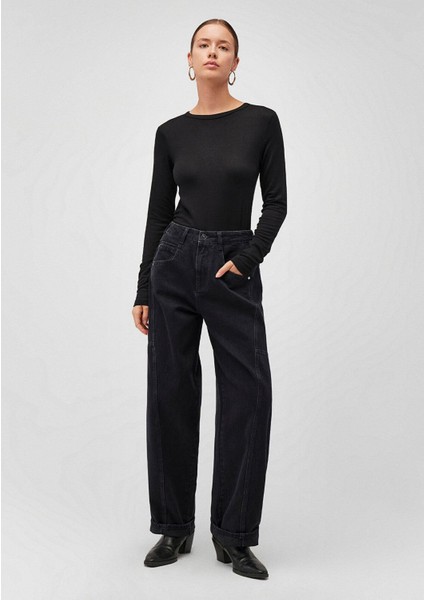 Mavi Kadın Uzun Kollu Siyah Basic Tişört Fitted / Vücuda Oturan Kesim 1612818-900 fiyatları