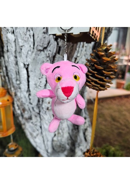 Sevimli Peluş Pembe Panter Anahtarlık, Çanta Süsü/araba Süsü