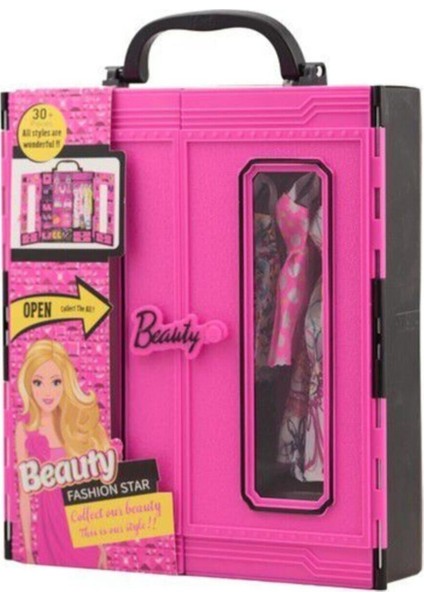 K Beauty Elbise Takı Gardrop Seti 30 Parça Gardolap Oyuncak