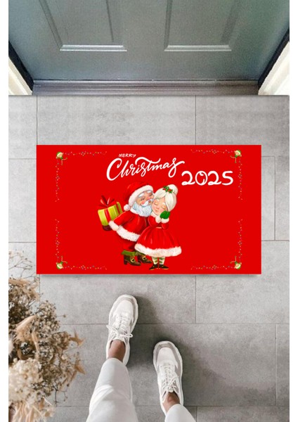 Kapı Önü Paspası Yeni Yıl 2025 Özel Tasarım Model 15