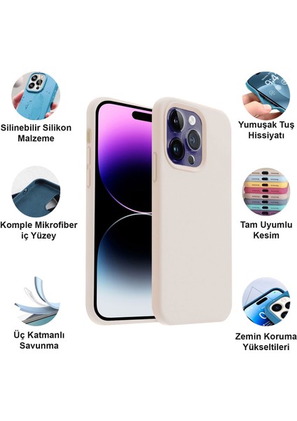 Apple iPhone 14 Pro Max Kılıf Lansman Premium Silinebilir Silikon fiyatları