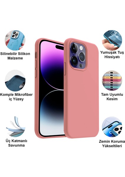 Apple iPhone 14 Pro Max Kılıf Lansman Premium Silinebilir Silikon fiyatları