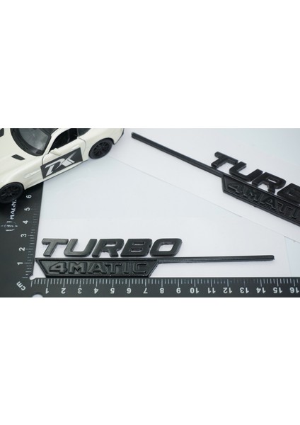 Turbo 4matic Siyah Çamurluk Yanı Logo Benz Ile Uyumlu