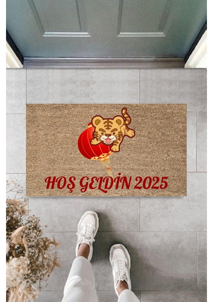 Kapı Önü Paspası Yeni Yıl 2025 Özel Tasarım Model 38