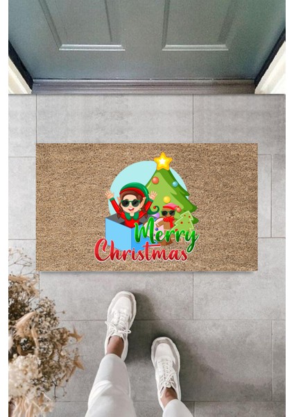 Kapı Önü Paspası Yeni Yıl 2025 Özel Tasarım Model 13