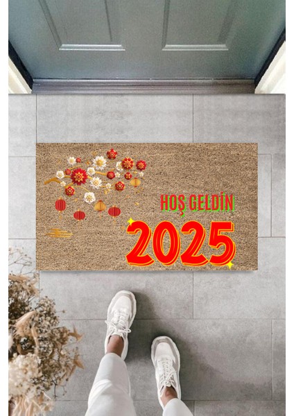 Kapı Önü Paspası Yeni Yıl 2025 Özel Tasarım Model 50