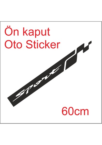 Daihatsu Feroza Ön Kaput Oto Sticker