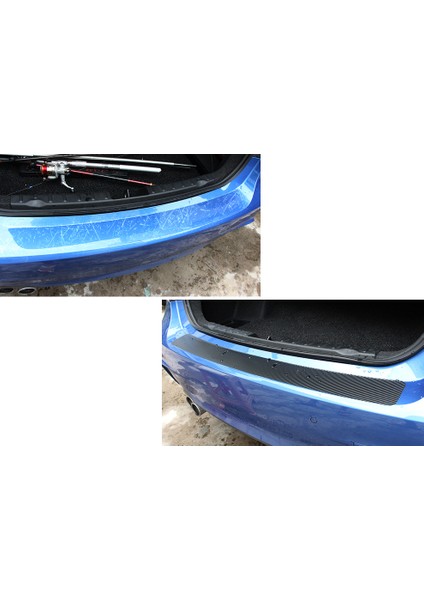 Peugeot 2008 Arka Tampon ve Karbon Kapı Eşiği Sticker (Set)