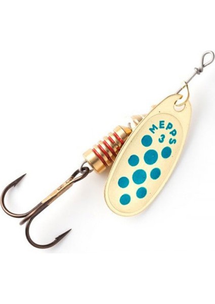 Mepps Comet Altın/Mavi Noktalı No:0
