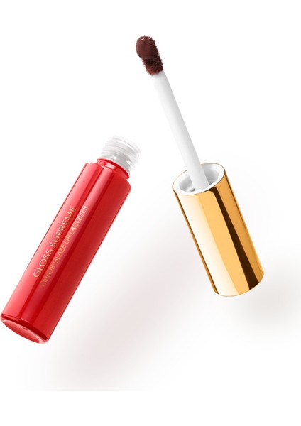 Ruj - Gloss Supreme Color Glaze Lip Lacquer - 08 Iced Brown