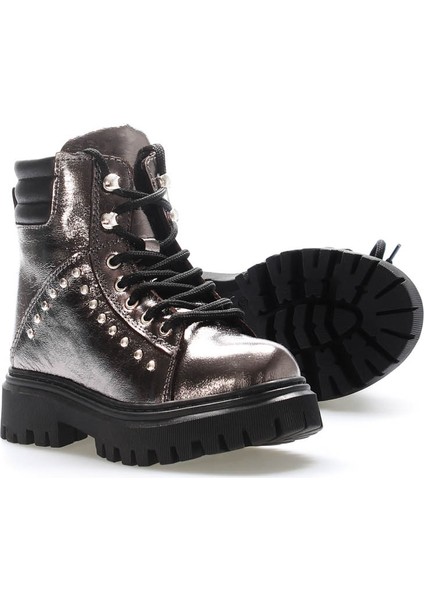 Deri Kürklü Unisex Çocuk Klasik Bot 612KFA1589-2