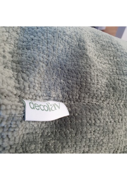 Bukle Kadife Kırlent Kılıfı Spor Dikiş Adaçayı Yeşili modelleri