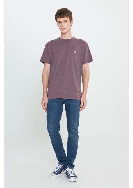 Regular Fit Normal Kesim Bisiklet Yaka Lacivert Tişört modelleri