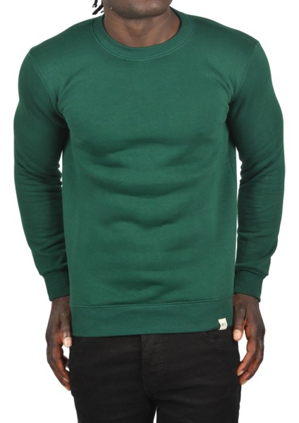 Sıfır Yaka Üç Iplik Kalın Unisex Pamuklu Basic Sweatshirt 2501560 fiyatları