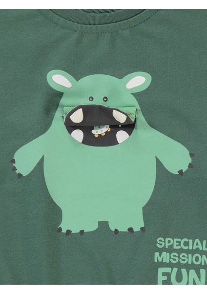 Erkek Çocuk Sweatshirt 2-5 Yaş Soft Haki modelleri