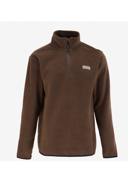 Düz Haki Erkek Polar Sweatshırt D4WM-SWT3993