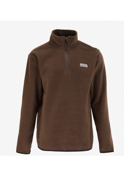 Discovery Expedition Düz Haki Erkek Polar Sweatshırt D4WM-SWT3993