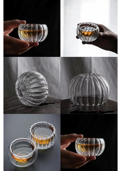 6 Adet Çift Cidarlı Mini Kase Seti Lokumluk Drajelik Şekerlik Çerezlik Sosluk Reçellik Cam Kaseler fırsatları