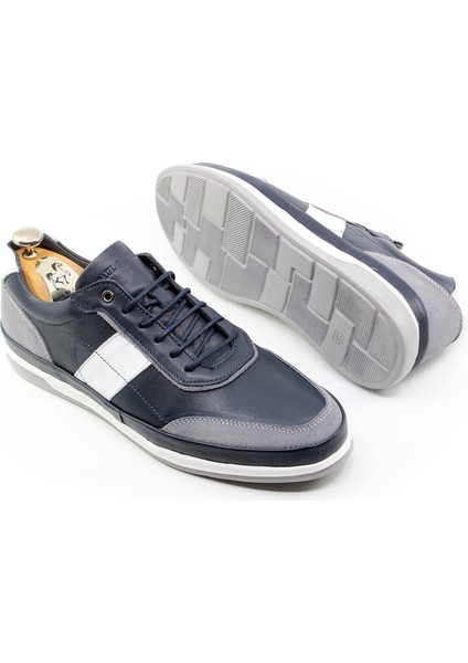 Deri Bağcıklı Lacivert Sneaker & Günlük Erkek Ayakkabı 24527 fiyatları