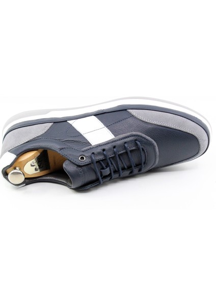 Deri Bağcıklı Lacivert Sneaker & Günlük Erkek Ayakkabı 24527 indirimleri