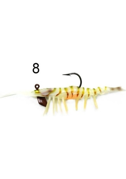 3049 Magic Shrimp 3D Silikon Karides 76MM 5.5gr Suni Yem