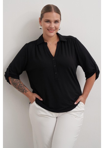 Kıvrık Kollu Örme Bluz fiyatları