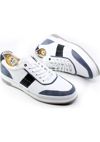 Deri Bağcıklı Beyaz Sneaker & Günlük Erkek Ayakkabı 24527 fiyatları