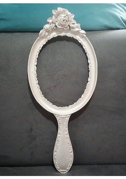 Gül Kabartmalı Dev El Aynası Çerçeve Silikon Kalıp K-852 modelleri