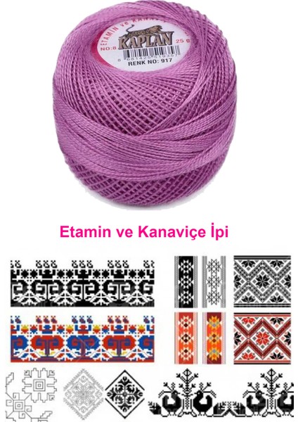 Etamin ve Kanaviçe Ipi 8 No Kod/renk: 917 - Royaleks fiyatları