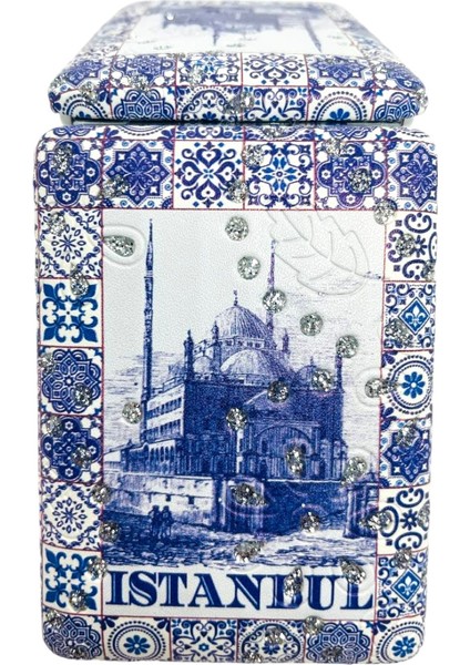 Galata Gift Şık Desenli, Taşlı, Çift Taraflı, Dikdörtgen, 8,5*6cm Boyutlu, Cep, Çanta, Makyaj Aynası fırsatları