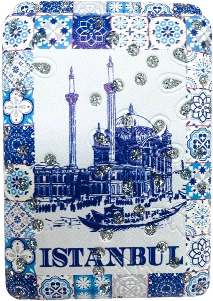 Galata Gift Şık Desenli, Taşlı, Çift Taraflı, Dikdörtgen, 8,5*6cm Boyutlu, Cep, Çanta, Makyaj Aynası fiyatları