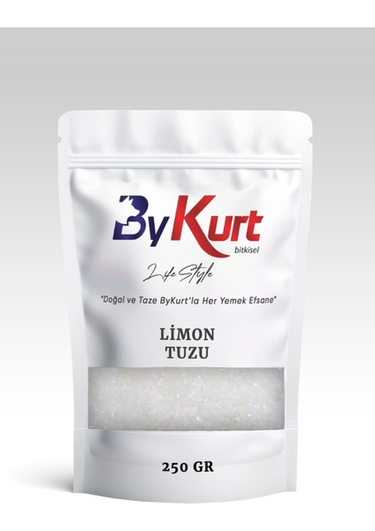 Bykurt Limon Tuzu Parça 250 gr Tane Limon Tuzu