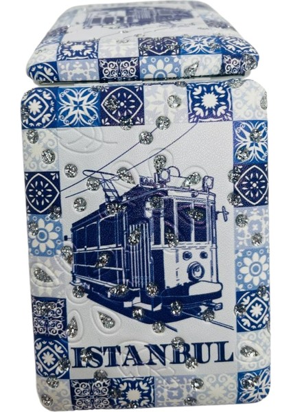 Galata Gift Şık Desenli, Taşlı, Çift Taraflı, Dikdörtgen, 8,5*6cm Boyutlu, Cep, Çanta, Makyaj Aynası fırsatları