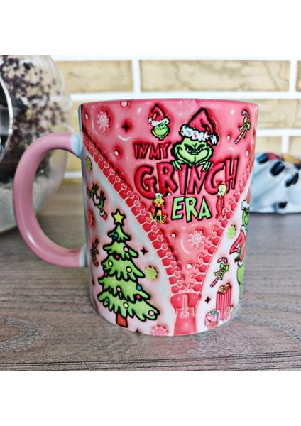 Grinch Yılbaşı Partisi Md4 Porselen Kupa