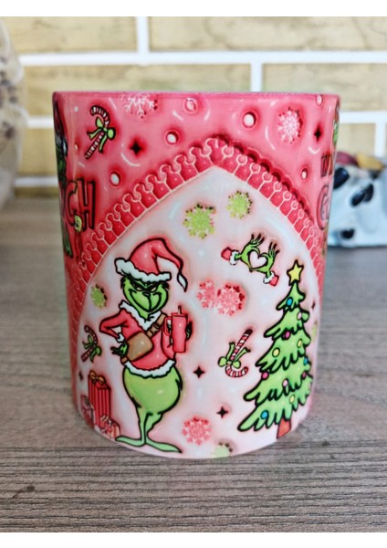 Grinch Yılbaşı Partisi Md4 Porselen Kupa