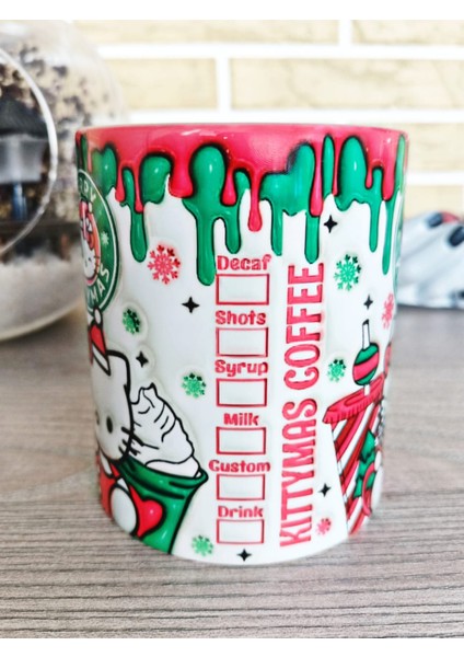 Hello Kitty Yılbaşı Partisi Porselen Kupa