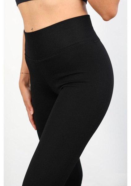 Luxwomenn Yüksek Bel Toparlayıcı Dar Paça Kalın Kemerli Çelik Siyah Tayt fiyatları