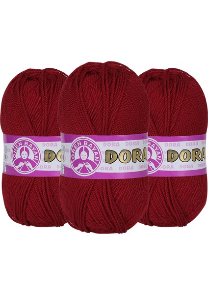 Dora El Örgü Ipi Kırmızı 033 3lü