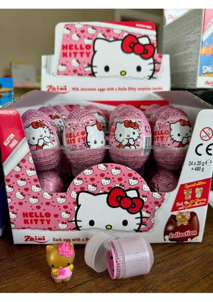 Hello Kitty Glutensiz Çikolatalı Sürpriz Yumurta 20 G (1 Adet)