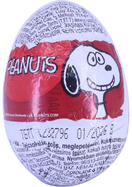 Peanuts Snoopy Glutensiz Çikolatalı Sürpriz Yumurta 20 G (1 Adet)