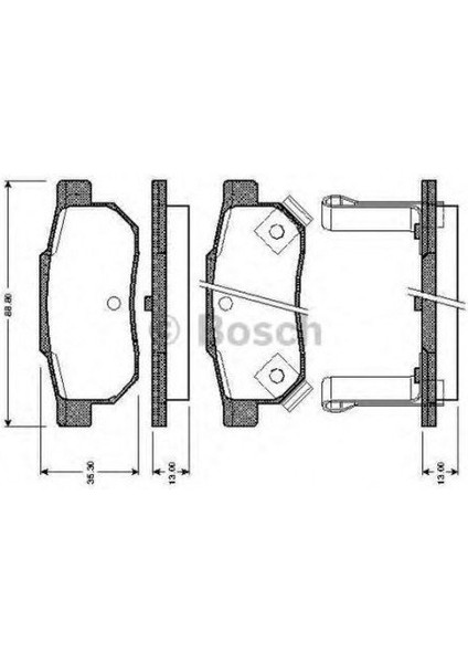 Honda City Arka Fren Balatasi (2006-2013) 1.4 CM00179 fiyatları