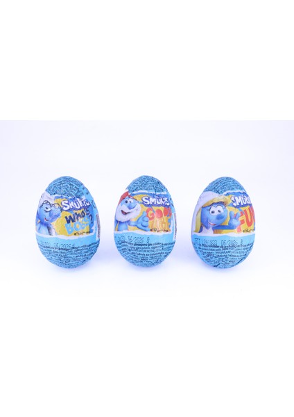 Smurfs Şirinler Glutensiz Çikolatalı Sürpriz Yumurta 20 G (3 Adet)