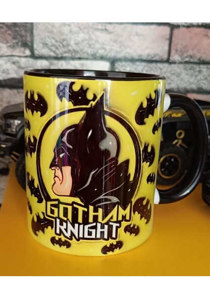 Mugs And Love Batman Gotham Knıght 3D Baskı Kupa