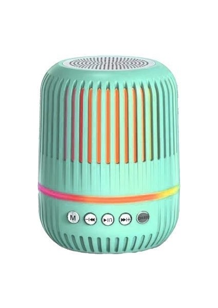 GTS-2150 Yeşil Kablosuz Taşınabilir Rgb Işıklı Bluetooth Hoparlör Speaker