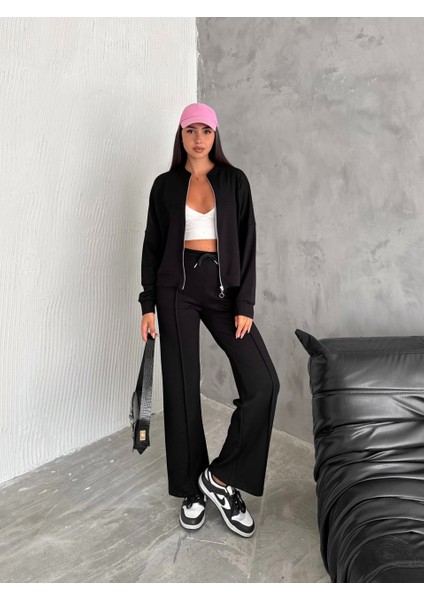 Kadın Modal Kumaş Oys Fermuarlı Takım modelleri