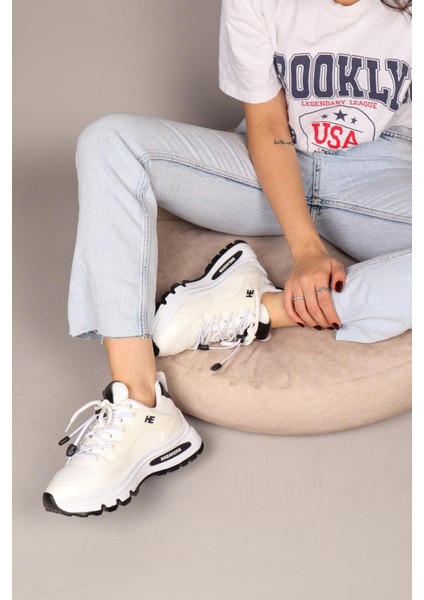 Sophıe Bağcıklı Sneakers Beyaz