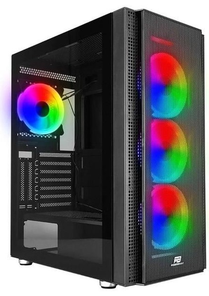 VK-G3506S 4-Rgb Rıgn Fanlı Gamıng Mıd-Tower Pc Kasası