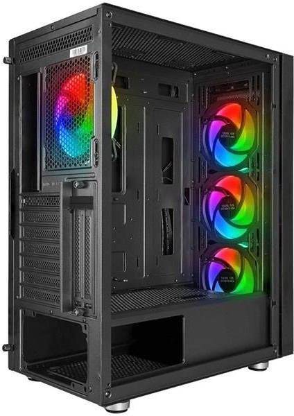 VK-G3506S 4-Rgb Rıgn Fanlı Gamıng Mıd-Tower Pc Kasası