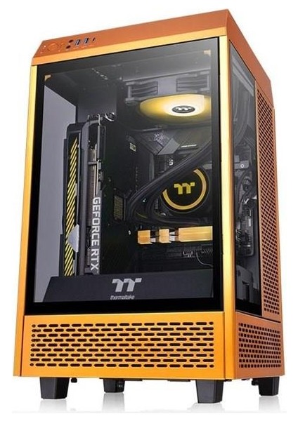 The Tower 100 CA-1R3-00SBWN-00 Gamıng Mını Itx Pc Kasası Gold